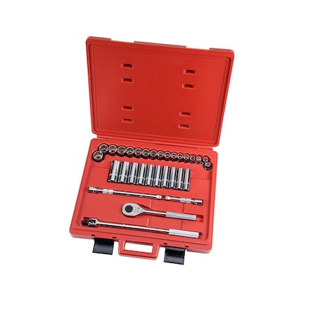 Proto Proto 1/2" Drive 31 Piece Metric Socket Set - 12 Point J54214
